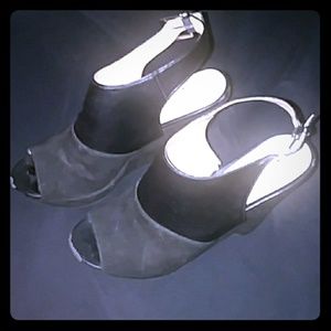 Black Nine West platforms